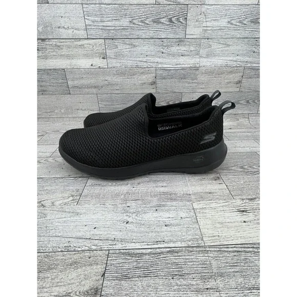 Skechers GoWalk Joy Women Size 7.5 Black Mesh Slip On Walking Shoes 15600TX BBK - Picture 5 of 13